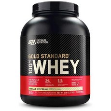 OPTIMUM NUTRITION 歐恩 Gold Standard乳清蛋白粉 香草冰淇淋風味, 2.27kg, 1罐