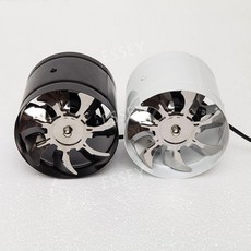 산업용 환풍기 배기팬 소형 가정 저소음 미니 환기팬, 6인치 흰색 양방향(반전 가능), 1개