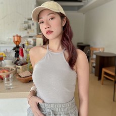 LULUS 削肩罩杯背心, 灰, 1個