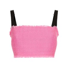 돌체앤가바나 라첼 트위드 크롭 탑