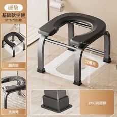 Shark家具 蹲便改坐便椅 42*51*40公分 附軟墊 浴室淋浴凳, 蹲廁改坐廁坐便凳-【硬墊款】穩固防滑