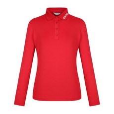 핑골프웨어 KQF 121D3TO952_RE 여성 로고 카라 긴팔 티셔츠 2793938