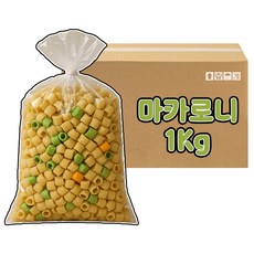 [보아스몰] 칼라마카 마카로니 뻥튀기 1kg 대용량간식 맥주안주 기본안주 옛날과자 벌크간식 대롱과자, 1개