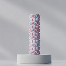 月牙款EVA材質按摩滾輪 33*12CM, 30*8磚石紋空心 迷彩, 1個
