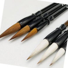 서예붓 한글붓 한문붓 문방사우 학습교재, 화이트, 소