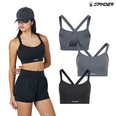 매장정품 스파이더 여성 베이직 미디엄 서포트 브라탑 SPJFCNBR253W 161832
