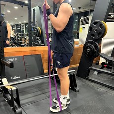 운동보조 턱걸이밴드 풀업밴드 탄력저항 보라 4단계