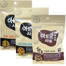아침애 수제사료200g 3개세트 당일제조, 소+닭+오리+양, 200g, 3개