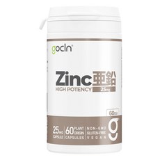 酵母鋅膠囊 25mg, 1罐, 60顆