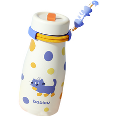 바블로브 버블 빨대 텀블러, 1개, 620ml, 밀크