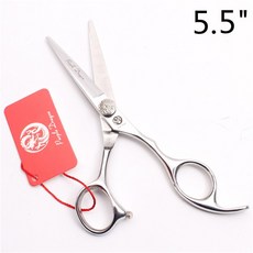 5.5/6 인치 일본 티타늄 실버 나사 전문 미용사의 가위 절단 가위 살롱 헤어 가위 Z9013, Z9013 인 C 55N, 1개