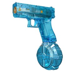SHARK MK 洛克水槍 電動連發 燈光爆閃, 霹靂水槍-藍色, 1個