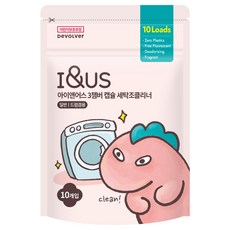 I&US 3 室膠囊洗衣桶清潔劑 10 件裝, 110g, 1袋