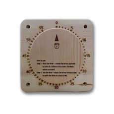 NUIBY 배터리 프리 55분 사우나 타이머 - 기계식 코어 자체 구동 및 스파 룸용 액세서리