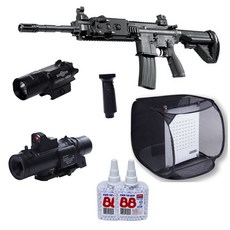 아카데미과학 M416 STD + 6배율 + 수직손잡이 + 플래시라이트 + 비비탄1600발 + 타겟망 + 타겟지, 1개