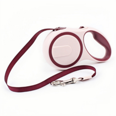 taqtaqpet 自動伸縮牽引繩, 1個, 狗繩-酒紅色5米