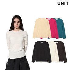 유닛 크루넥 롱슬리브 니트 풀오버 (UFJKCN31AS) 6종 519804