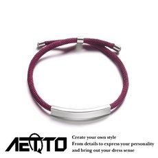 AETTO 鈦鋼編織繩手鍊 簡約米蘭繩