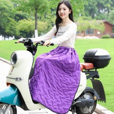 기모안감 오토바이 담요 바람막이 스커트 커버 방한복 무릎담요 워머 치마, 10_퍼플 플러스 벨벳 무릎 보호대