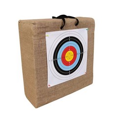 양궁 과녁 활쏘기 표적기연습 사각 두께 잔디 과녁판 원형, D. 흰색 50x50x6cm, 1개