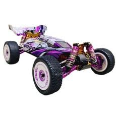 레이싱 RC카 자동차 드리프트 무선 고속 리모컨, 4륜 퍼플 합금 RC카 +리모컨, 배터리2(4200mAh)