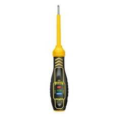 ANENG B18 지능형 측정 펜 회로 감지 온오프 전압 테스터 슬롯형필립스 헤드 스크루 드라이버 LED 라이트 테스트 펜, 01 Yellow Word Cross