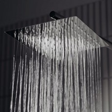 304 스테인리스 호텔식 해바라기 샤워기 헤드, 직사각 샤워헤드, 1개