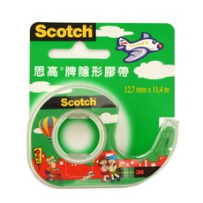 3M 104 附台隱形膠帶 辦公家用膠帶 方便易用, 1個