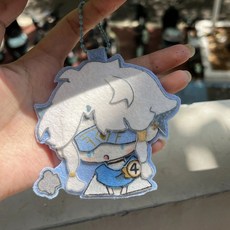 玩偶 掛件 第五格同自制 先知白 不織布掛件裝飾diy成品ins送禮物, 1個, 先知白【不織布掛件】1個裝,不織布掛件【公主請下單】