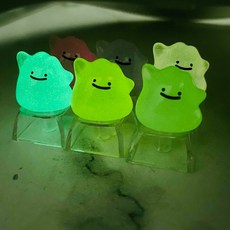 빛나는 디토 기계식 키보드용 장식에 포켓몬 책상 백라이트 키캡 완벽 맞춤형, G. 야광 효과