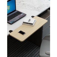 접이식 테이블 연장 보드 확장 키보드 데스크 거치대 선반 받침대 트레이 프린터 책상 A 넓히기, 42. 오크 40x20cm