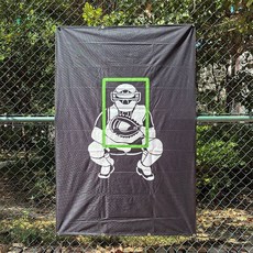 야구 스트라이크존 투수 투수피칭 투구 제구력 피칭훈련 타격 천 연습망, C. 타켓볼4x6FT그린