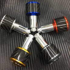 JS 碳纖維 平衡端子 握把端子 勁戰, 1個, 金色