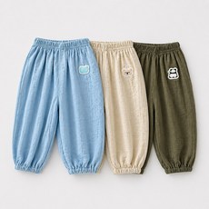 몽실이 애니멀패치 썸머 쿨팬츠 여아 남아 여름 외출복 긴바지 숲체험 등원룩