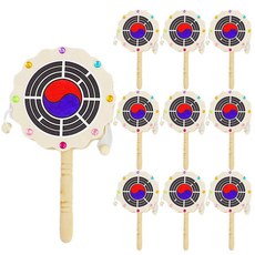키득키득 전통 태극기 흔들이 북 만들기 미술교육 만들기 패키지, 태극기 PK548
