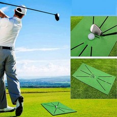 골프 스윙 연습 매트 가이드라인 트레이닝 라인 타격, LW스윙궤적매트(그린), 1개