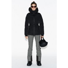 ZARA RECCO® 테크놀로지 스키 컬렉션 80% 다운 20% 페더 워터 레지스턴트 방풍 패딩 아노락 - 블랙 8073/022/800 502936567