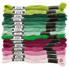 Olympus 奧林巴斯 刺繡線 十字繡線 俄羅斯刺繡 綠色系 1898-2015, 1個, 201