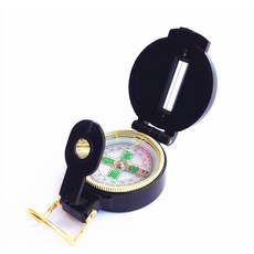 [ 700080 ] 전쟁 재연 복제 WW2 베트남 포켓 육군 나침반 미군 캠핑 하이킹 생존 행진 (블랙), 블랙