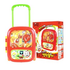 코코몽 병원놀이 캐리어 병원놀이장난감 주사기장난감, 레드, 혼합