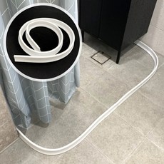 욕실 바닥 물막이 세탁실 실리콘 물막이 5cmx1m, 1개