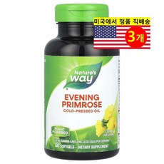 Nature's Way 달맞이 꽃 추출 1300mg Evening Primrose 60정, 3개