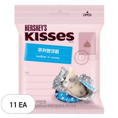 허쉬 키세스봉 쿠키앤크림, 81g, 11개