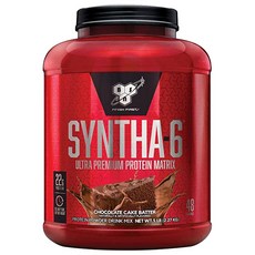 Bsn 畢斯恩 Syntha-6 蛋白粉飲品混合物 蛋白質補充品 巧克力蛋糕麵糊, 2.27kg, 1個