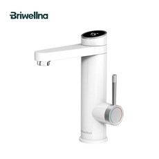 브리웰나 온수기 흐르는 수도꼭지 220V 전기 무탱크 회전식 스파우트, 유럽 연합, white BP71