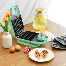 미니 붕어빵 와플메이커 기계 누룽지과자 홈브런치 만들기