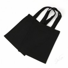 JT 무지에코백 2p 26x30cm 블랙 단체가방
