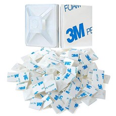 XHF 500피스 1.9cm(3/4인치) 블랙 자체 접착 케이블 지퍼 타이 마운트 와이어 케이블 클립 홀더 관리 앵커 오거나이저 홀더 스퀘어 (HS-101S)