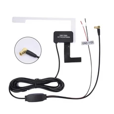 호환 유리 마운트 자동차 DAB 디지털 라디오 패치 공중 안테나 접착제 투명 내장 액세서리 12V, 02 A
