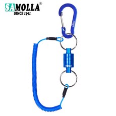 도구 CARABINE 네트 버클 끈이있는 낚시 로프 빠른 액세서리 홀더 강력한 릴리스 마그네틱 코일, with wi rope 2, 02 with wire rope